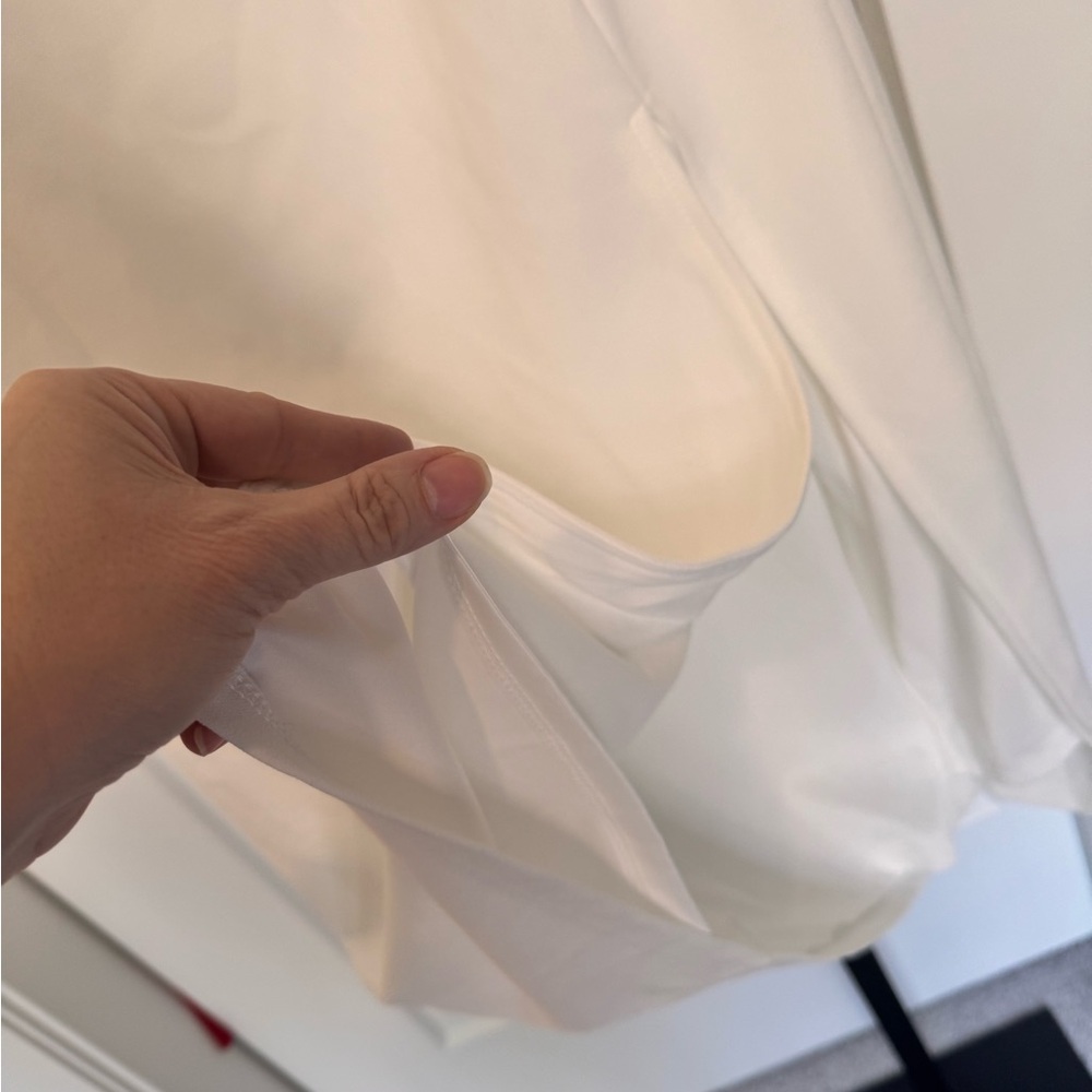 NWOT Lulu's Elegant Allure White One-Shoulder Midi Dress - Picture 7 of 11
